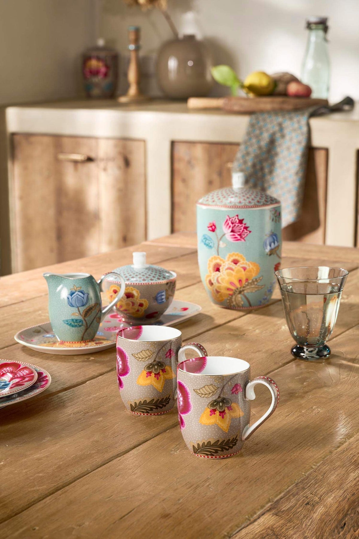 Mugs Blooming Tales Fantasy Khaki 200ml (Set 2 Pieces)