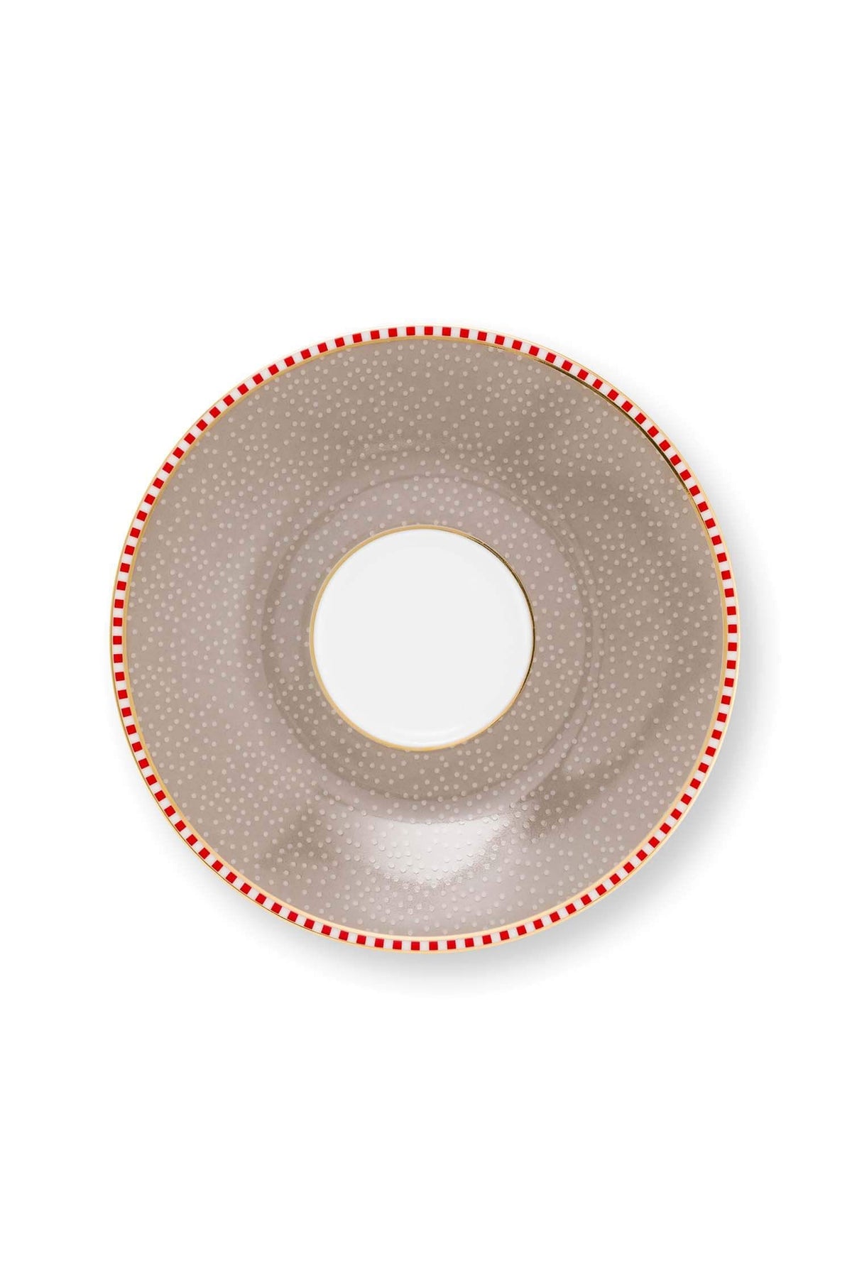 Espresso Cups & Saucers Blooming Tales Khaki e 120 ml (Set 2 Pieces)