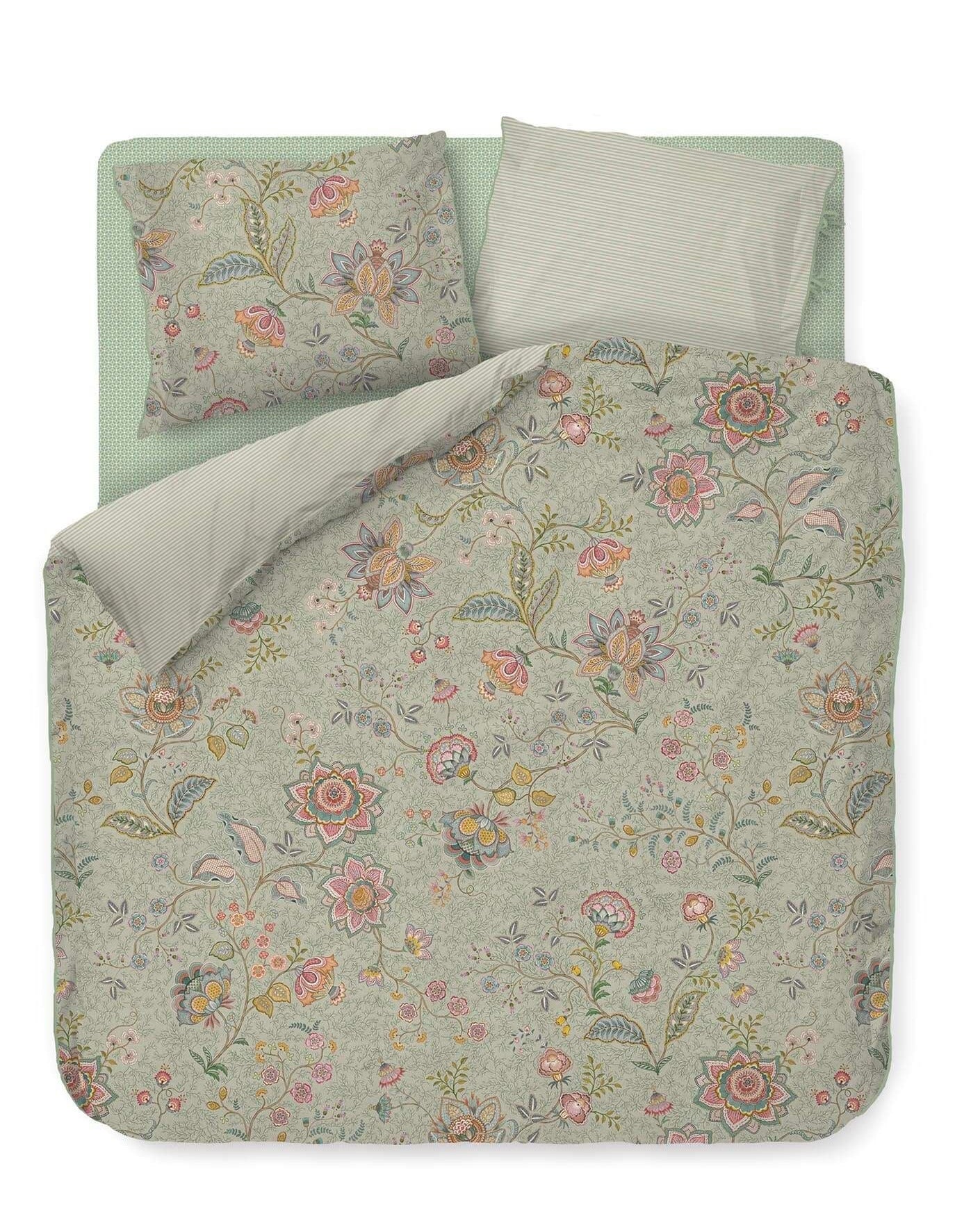 Duvet Cover Set Mumbai Morning Light Green