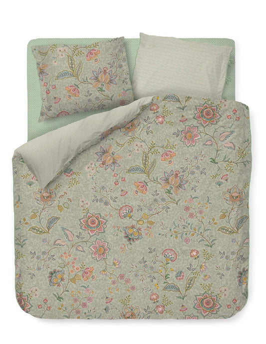 Duvet Cover Set Mumbai Morning Light Green