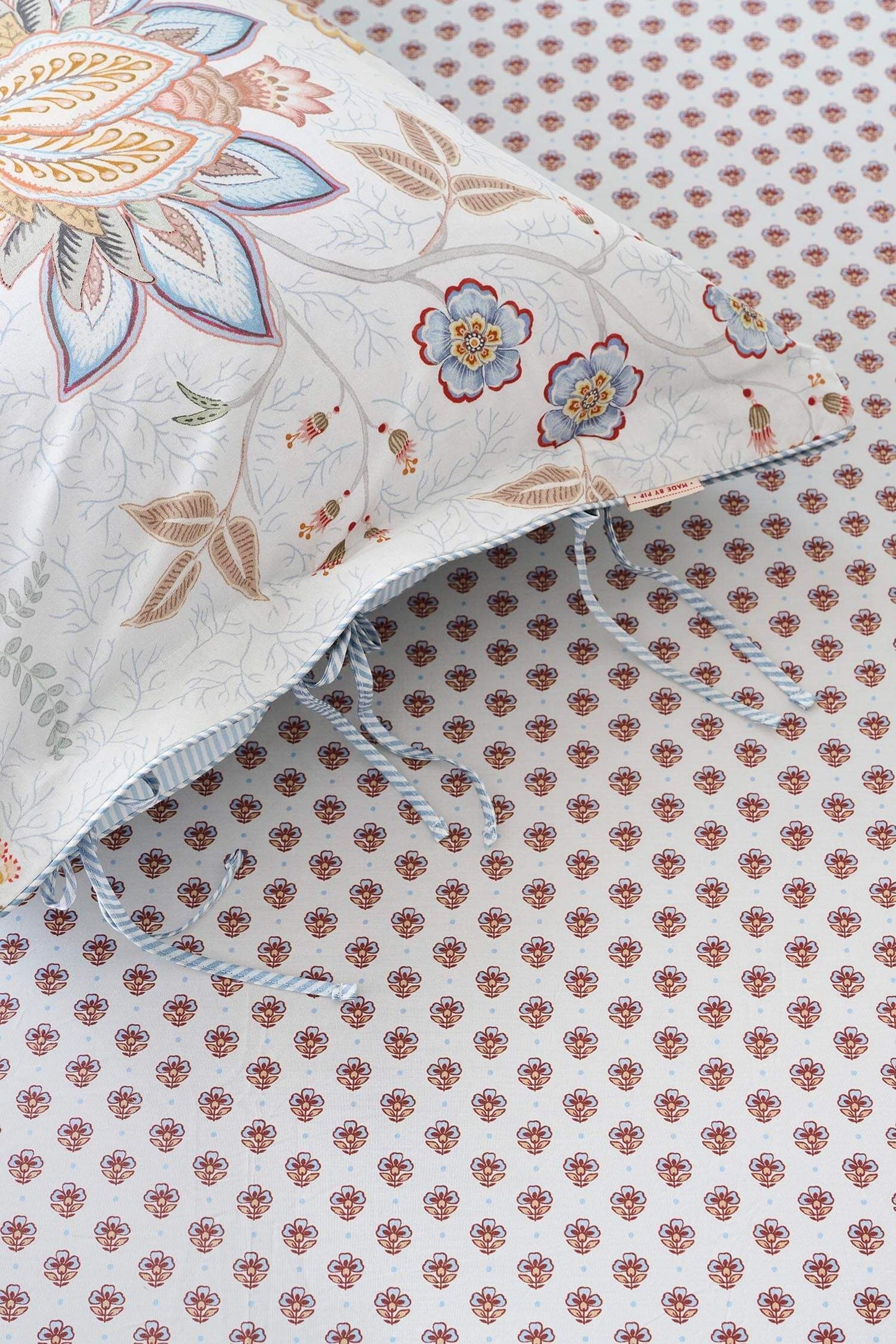 Jaipur Flower - fitted sheets Light Blue