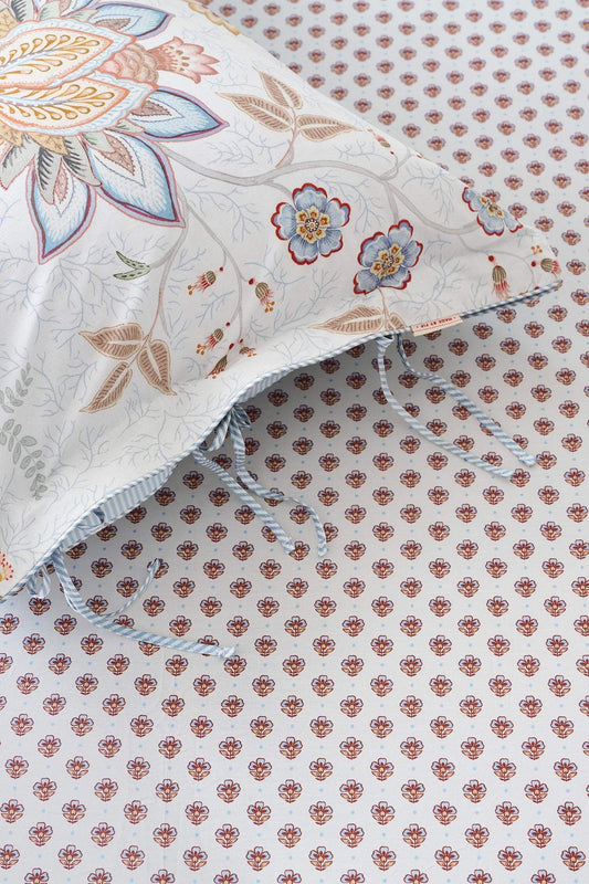 Jaipur Flower - fitted sheets Light Blue