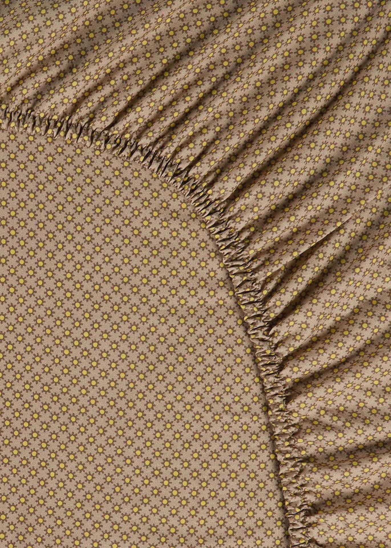 Twinkle Star Yellow Khaki -  fitted sheets