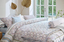 Load image into Gallery viewer, Kairi Bloom Quilted Cushion Decorative - Light Blue
