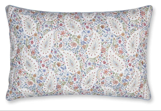 Kairi Bloom Quilted Cushion Decorative - Light Blue