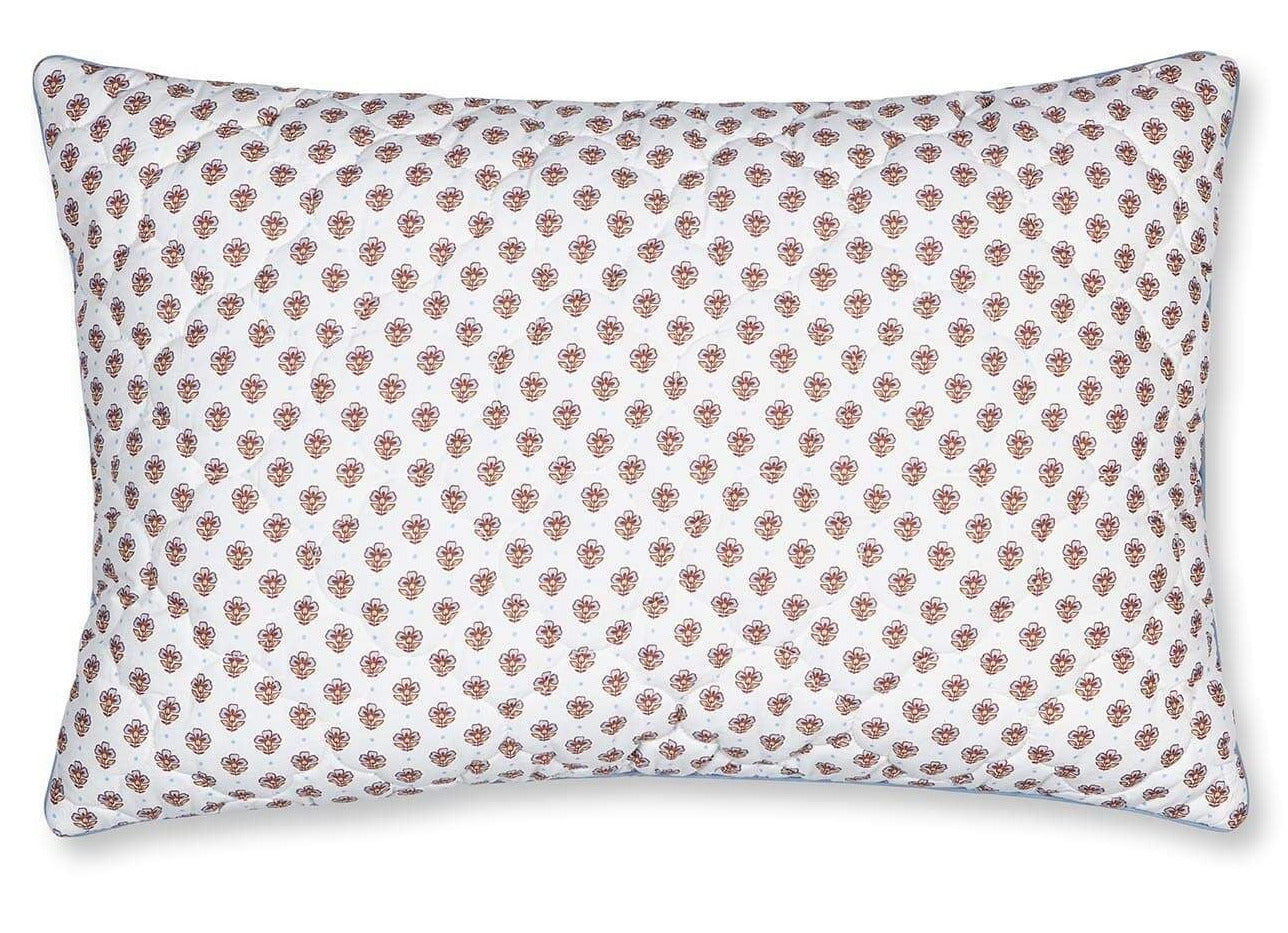 Kairi Bloom Quilted Cushion Decorative - Light Blue