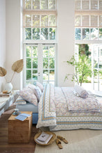 Load image into Gallery viewer, Kairi Bloom Quilted Cushion Decorative - Light Blue
