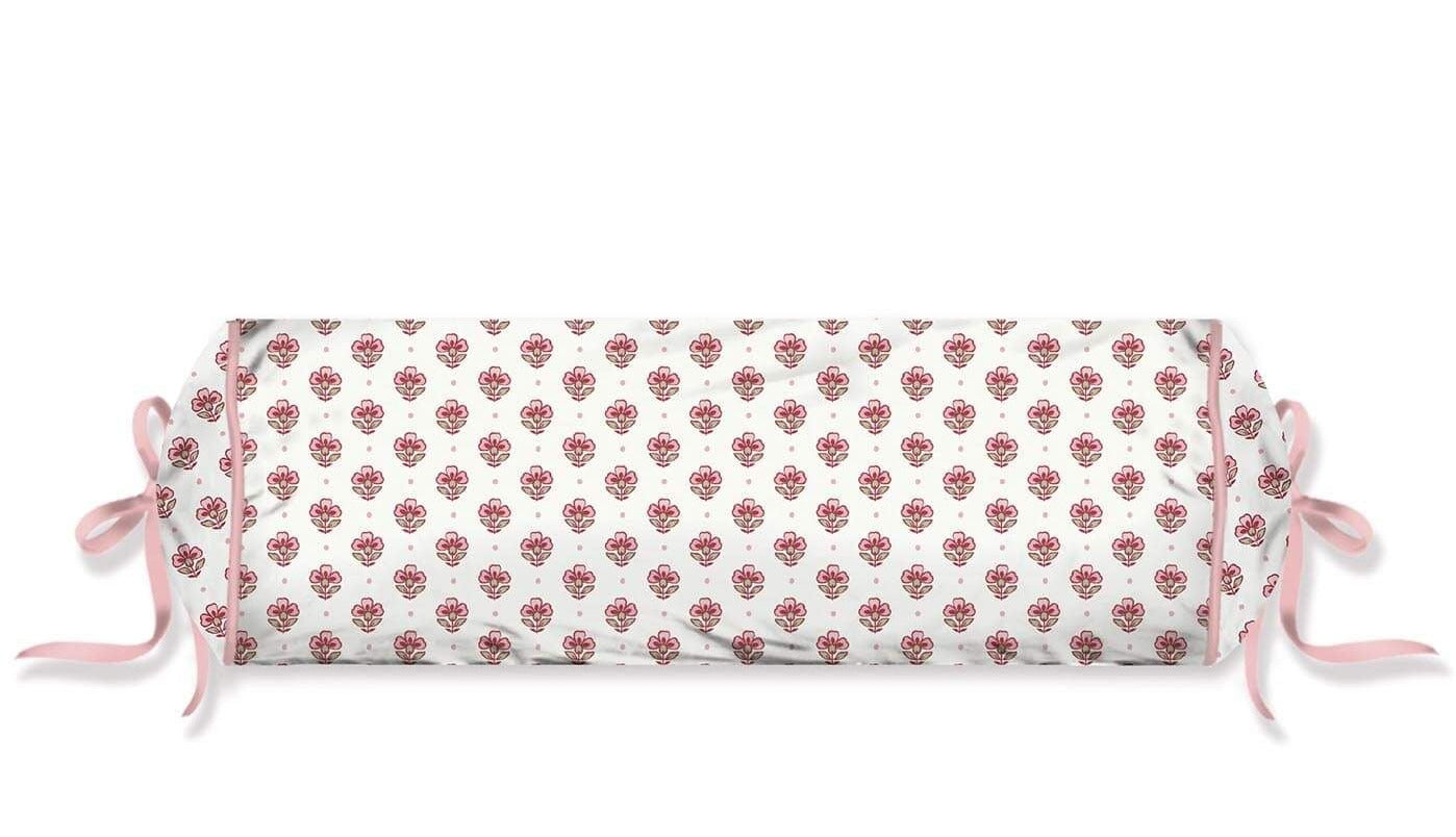 Roll Cushion Jaipur Flower Light Pink
