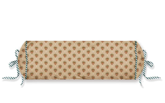 Roll Cushion Jaipur Flower Green