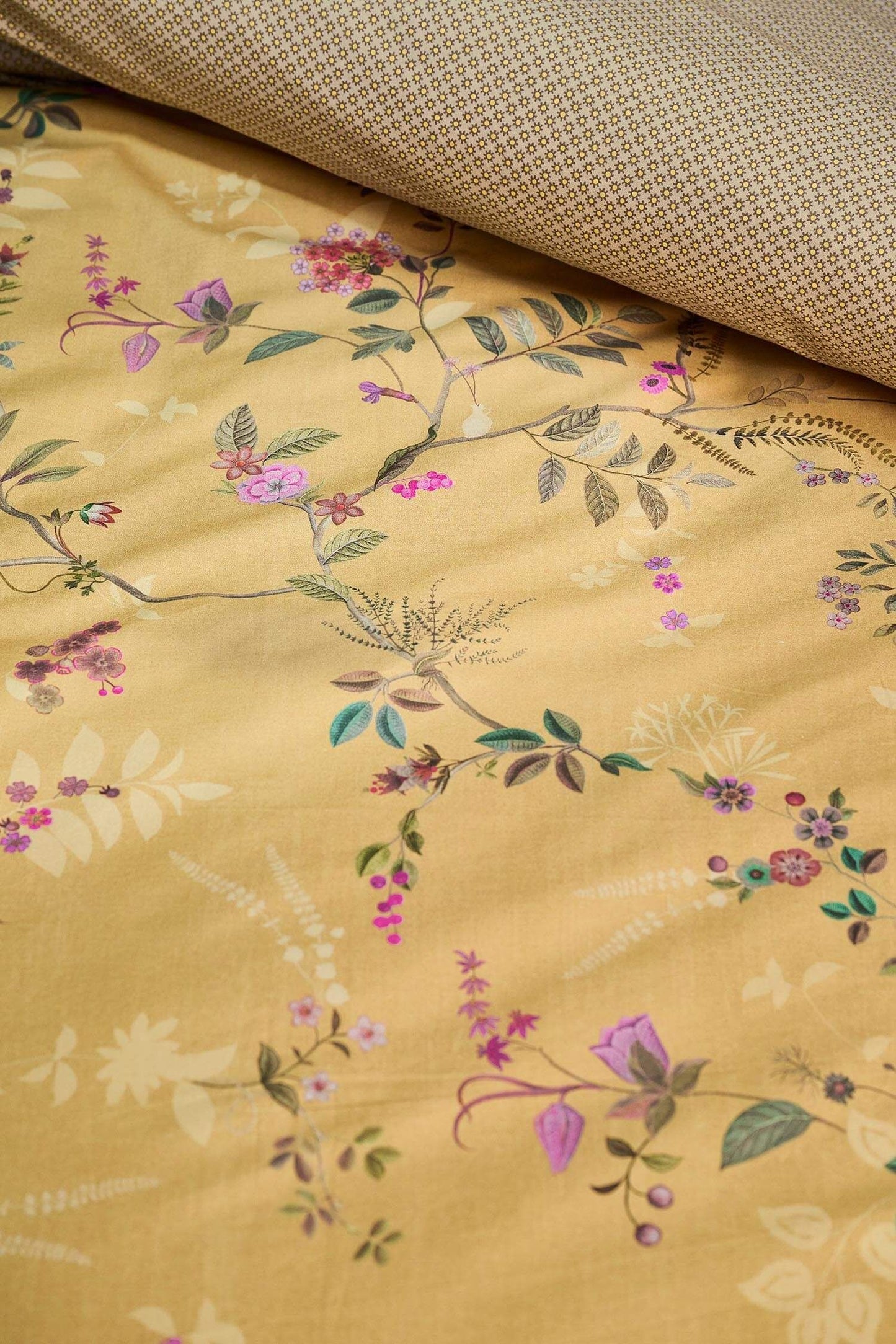 Bodhi Flower Yellow Duvet Cover