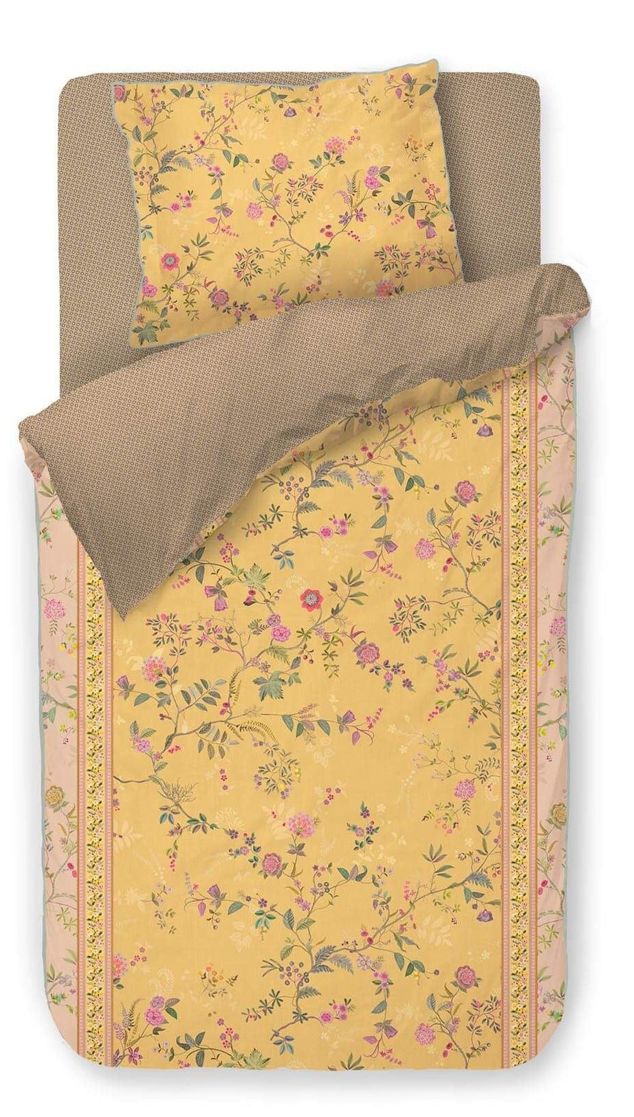 Bodhi Flower Yellow Duvet Cover