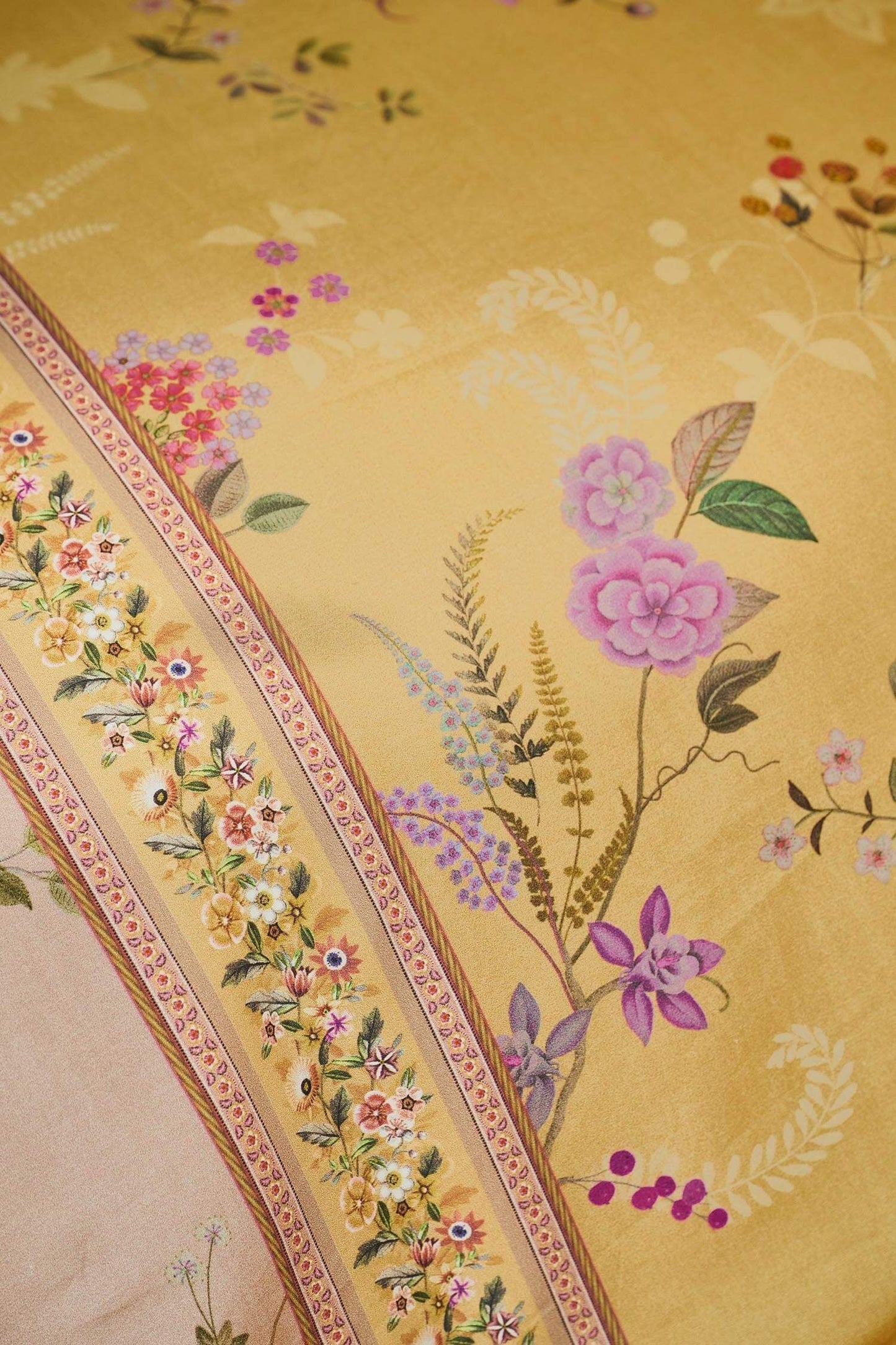 Bodhi Flower Yellow Duvet Cover