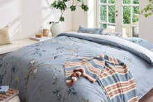 Load image into Gallery viewer, Bamboo Blossom Light Blue Duvet Cover
