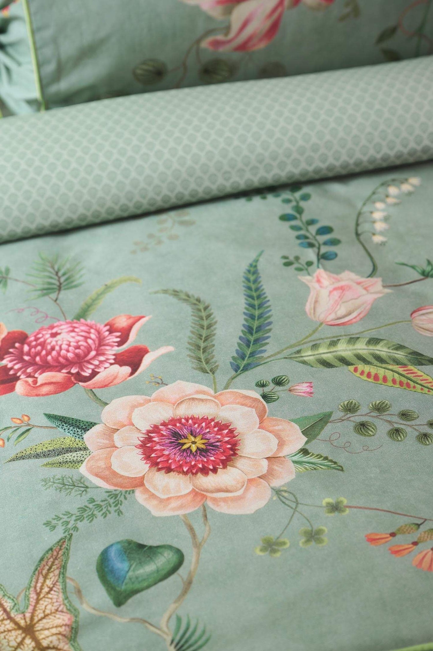 Everbloom Green Duvet Cover