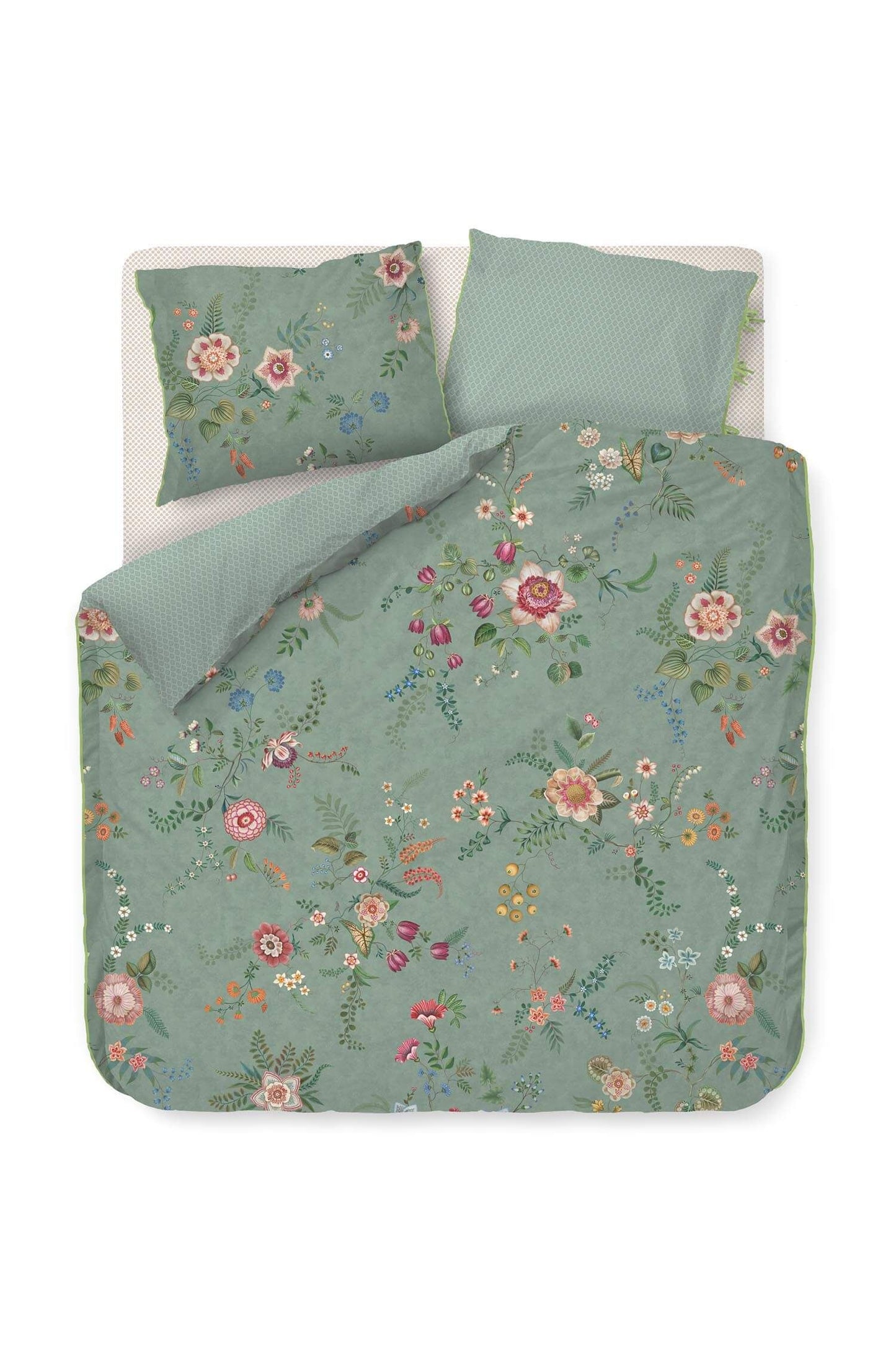 Everbloom Green Duvet Cover