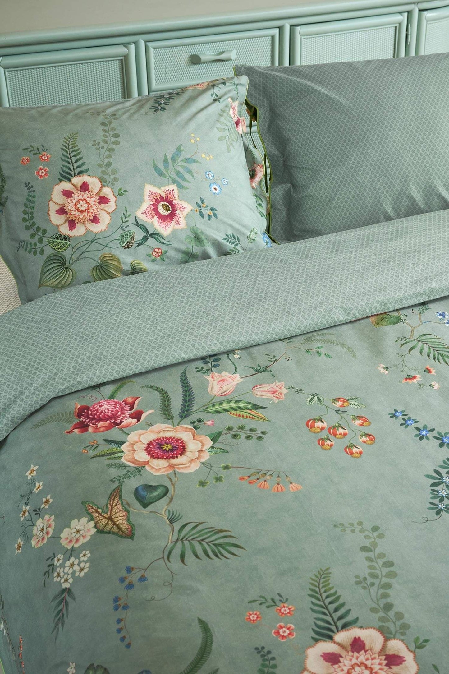 Everbloom Green Duvet Cover