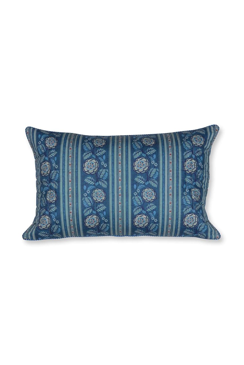 Rosa Rani Quilted Cushion - dark blue