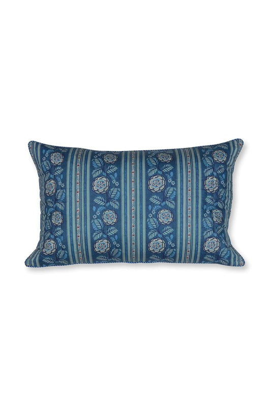Rosa Rani Quilted Cushion - dark blue