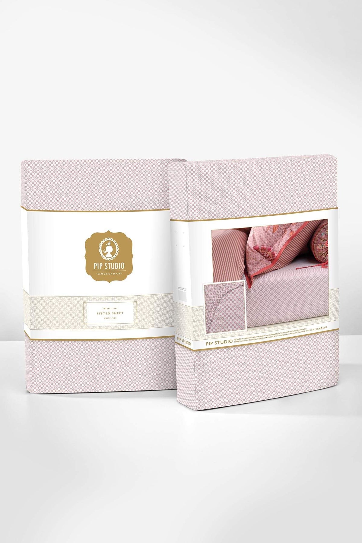 Twinkle Star - fitted sheets White Pink