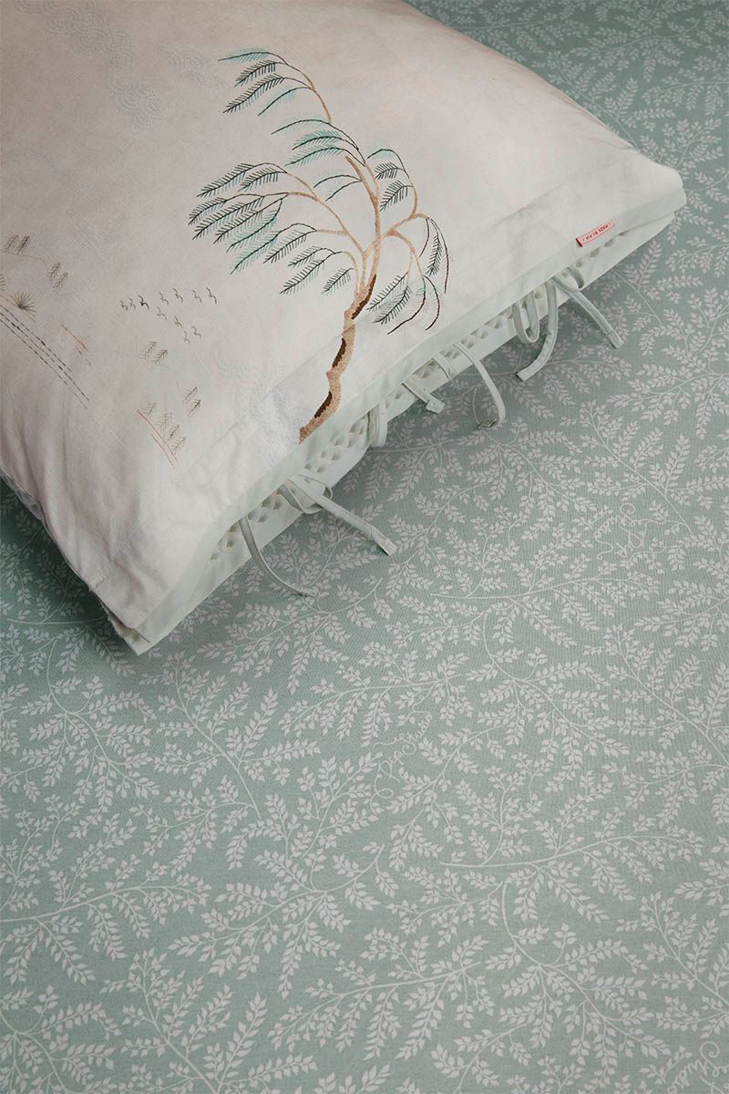 Leafy - fitted sheets green