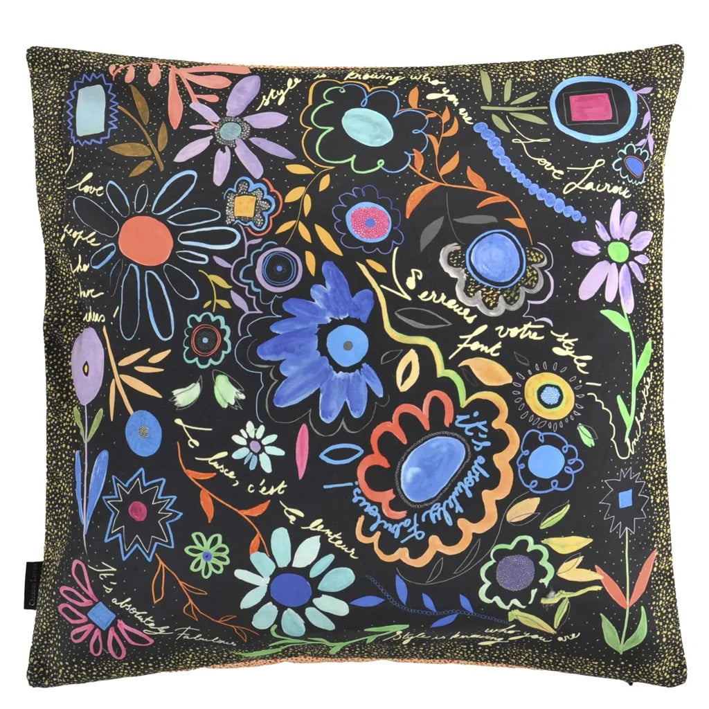 Lacroix - Dites le Avec des Fleurs Azur Cushion
