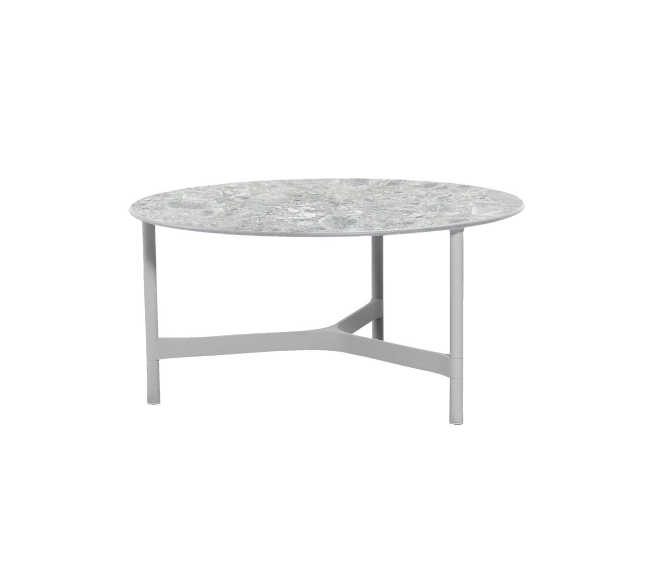 Twist aluminium coffee table