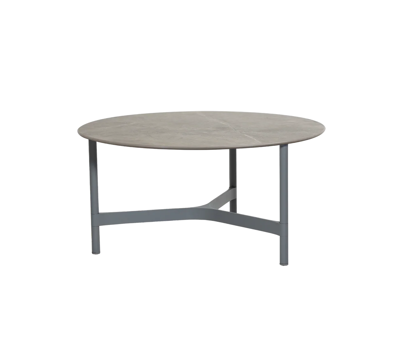 Twist aluminium coffee table