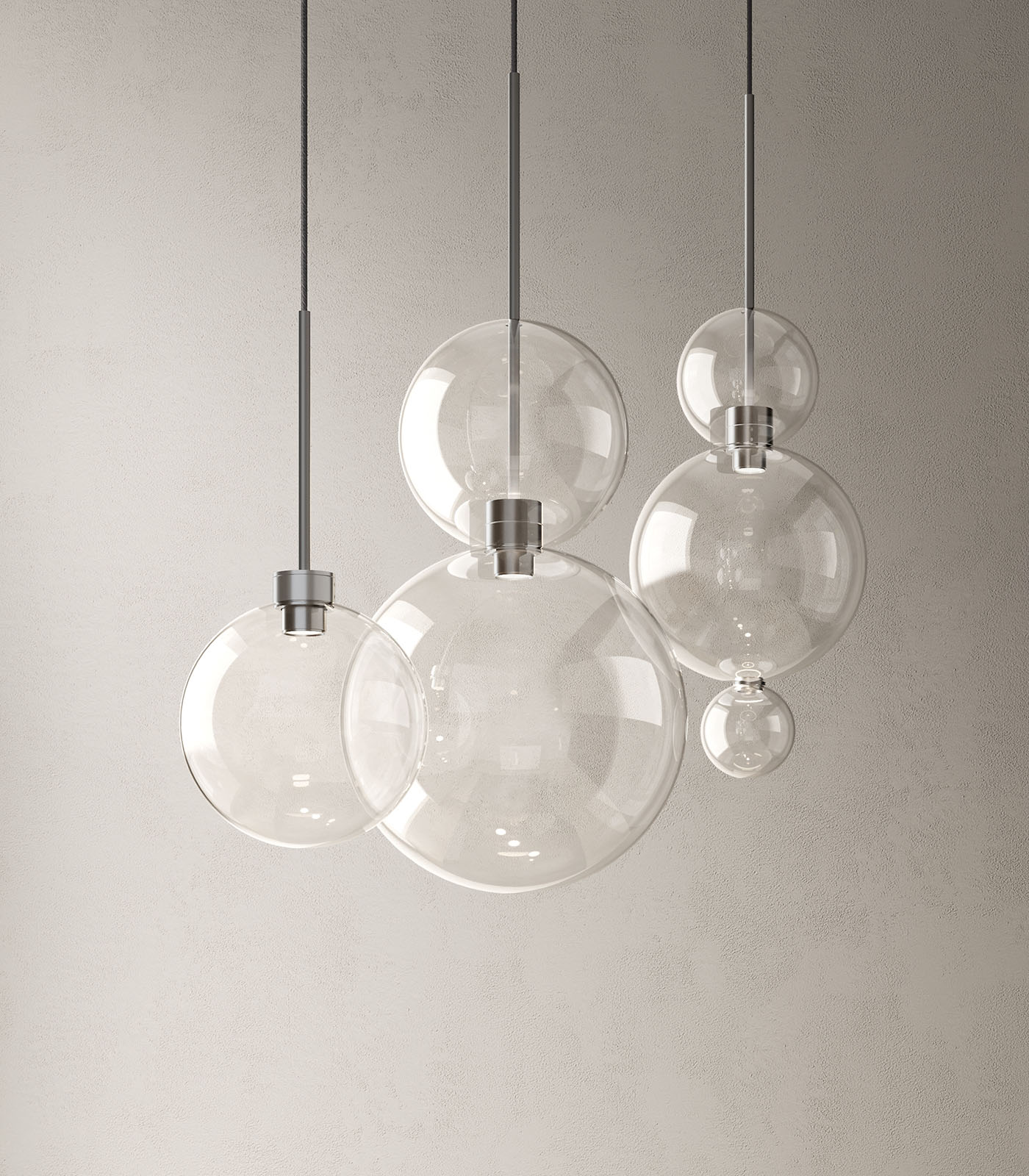 Opium Suspension transparent lamp
