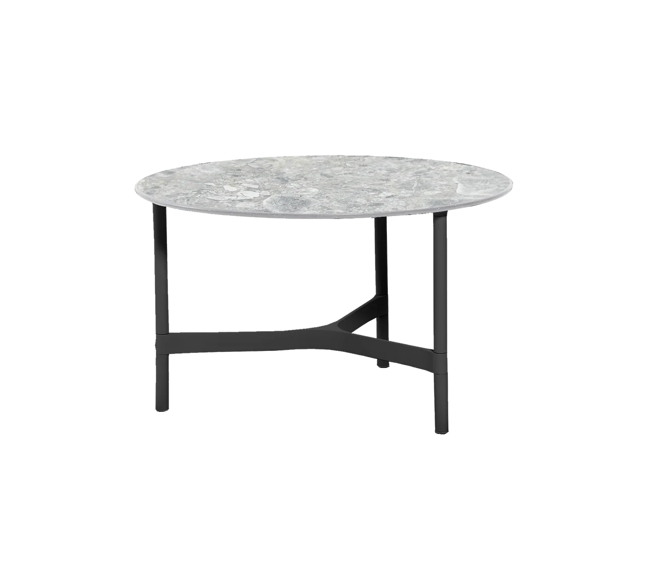 Twist aluminium coffee table
