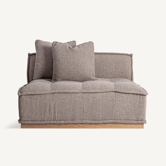 VITTEL BROWN CENTRAL SOFA MODULE (PINE WOOD)