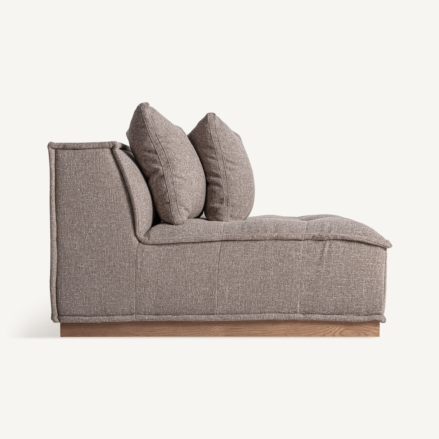 VITTEL BROWN CENTRAL SOFA MODULE (PINE WOOD)