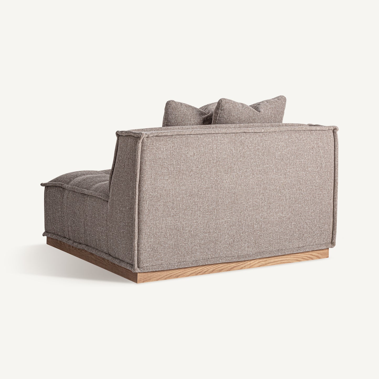 VITTEL BROWN CENTRAL SOFA MODULE (PINE WOOD)