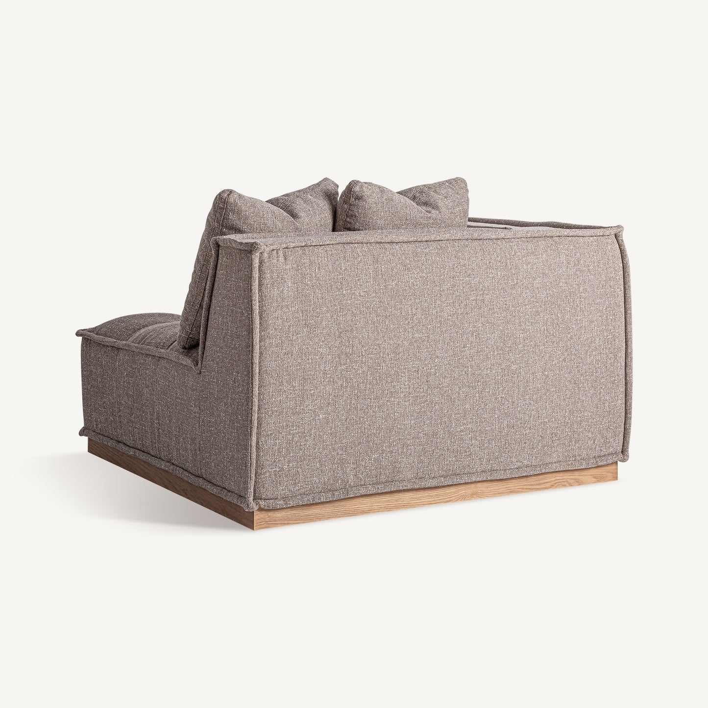VITTEL BROWN CORNER SOFA MODULE (PINE WOOD)