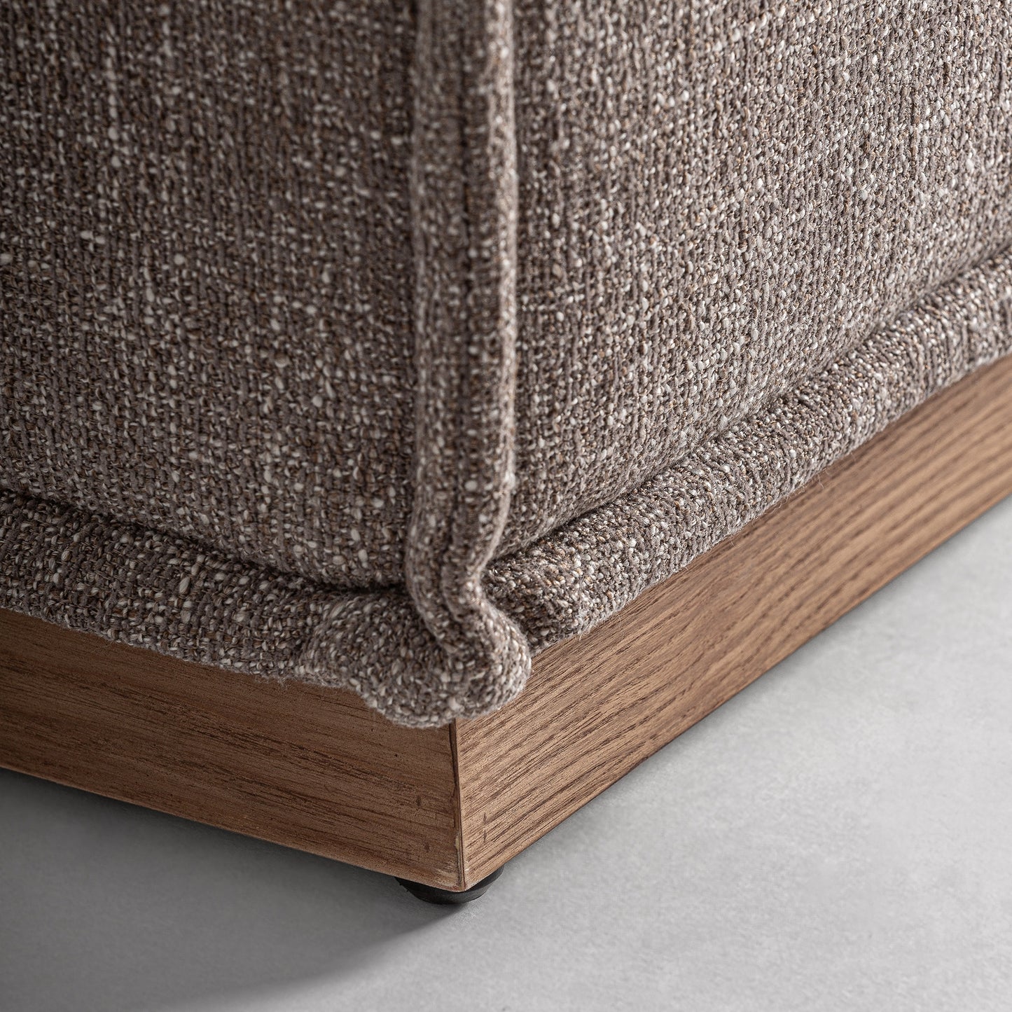 VITTEL BROWN CORNER SOFA MODULE (PINE WOOD)