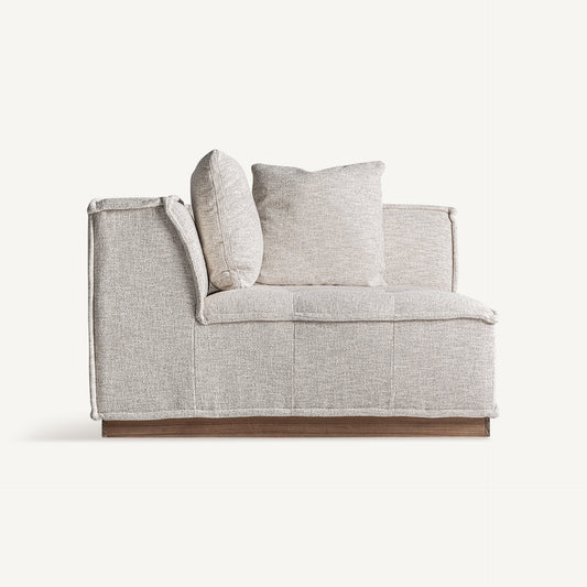 VITTEL CORNER SOFA MODULE (TEKA WOOD)