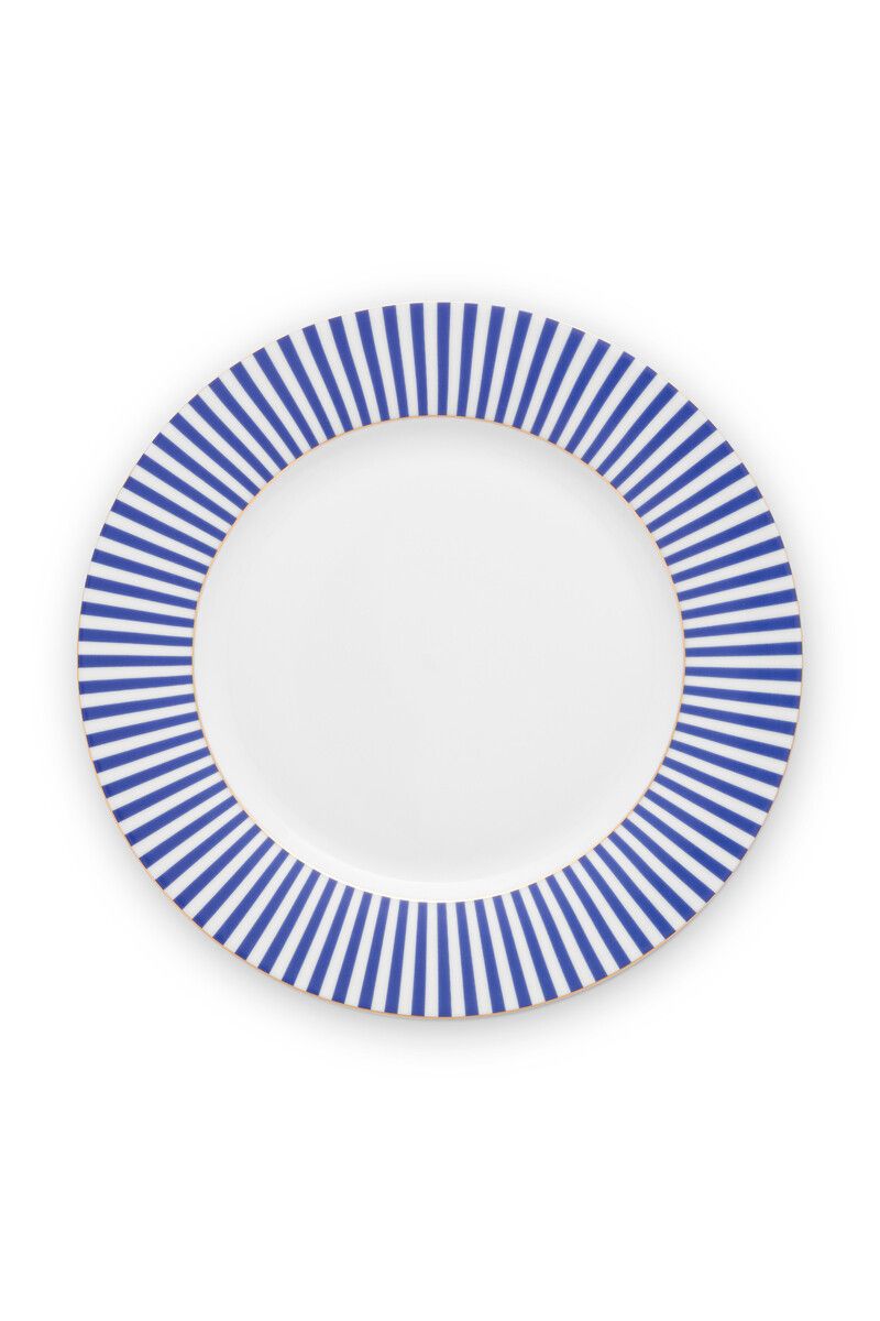 Plate Royal Stripes Blue 26.5cm  (Set 4 Pieces)