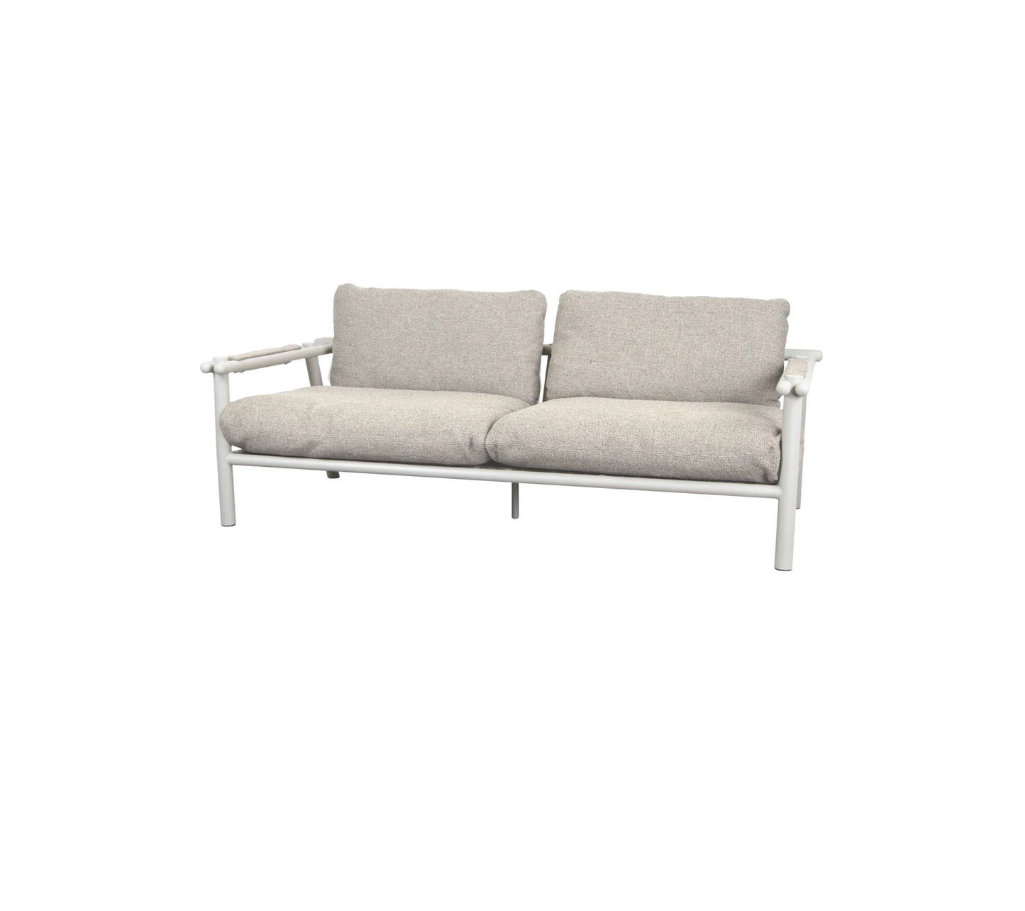 Sticks 2 seater sofa - aluminium