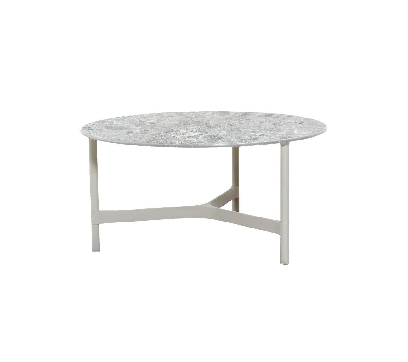 Twist aluminium coffee table