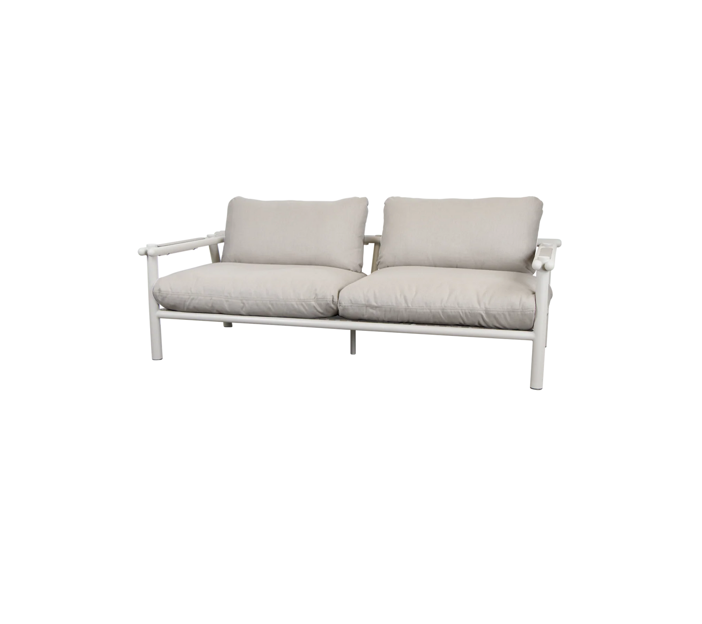 Sticks 2 seater sofa - aluminium