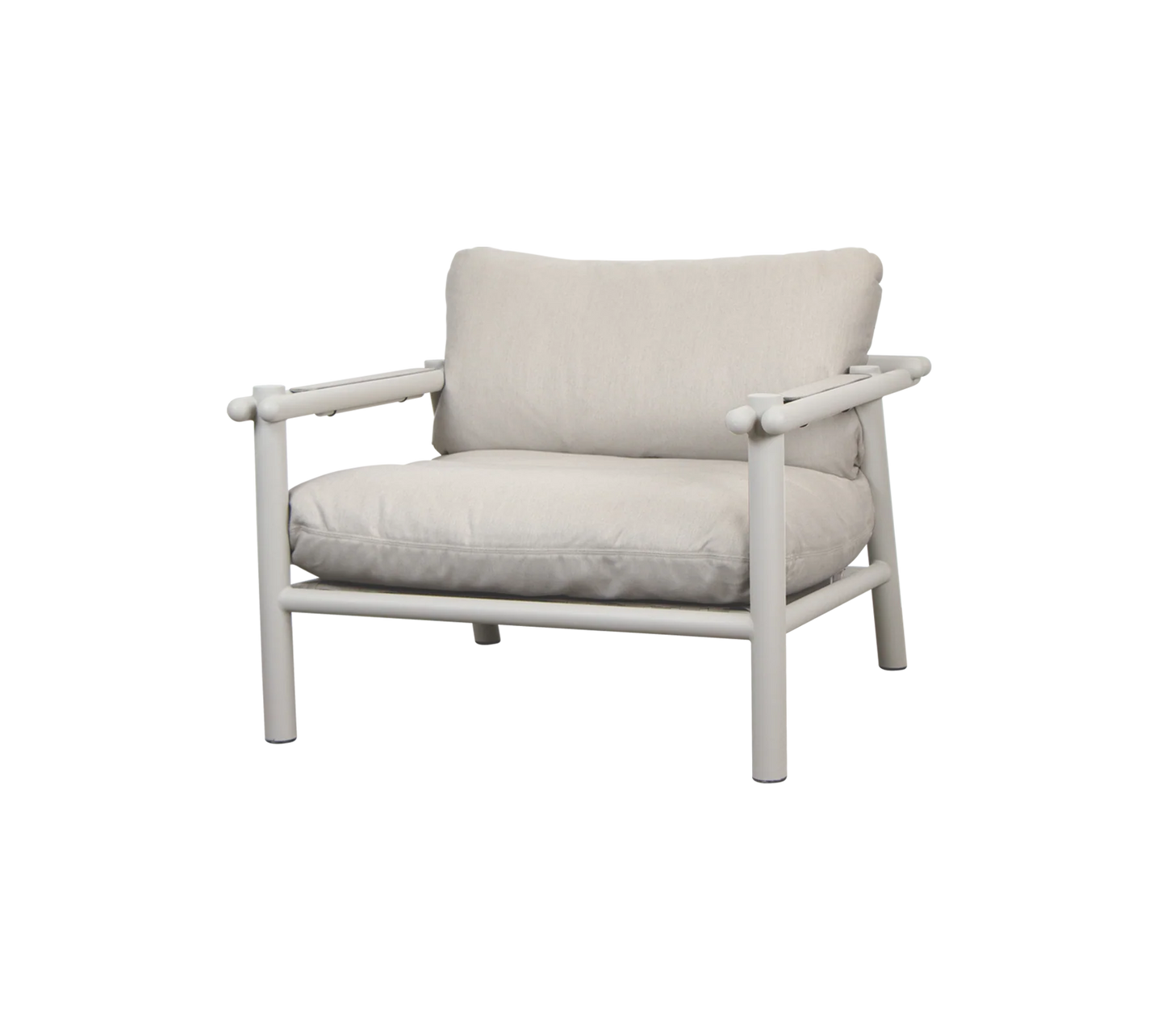 Sticks lounge chair - aluminium