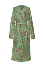 Load image into Gallery viewer, Bathrobe Secret Garden Green
