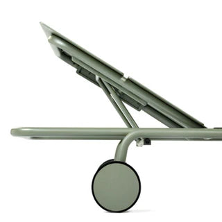 Sun lounger aluminium eucalyptus green - August