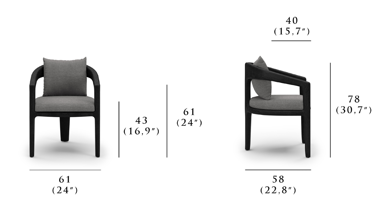 Whale ash outdoor Dining Chair