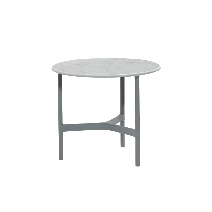 Twist aluminium coffee table