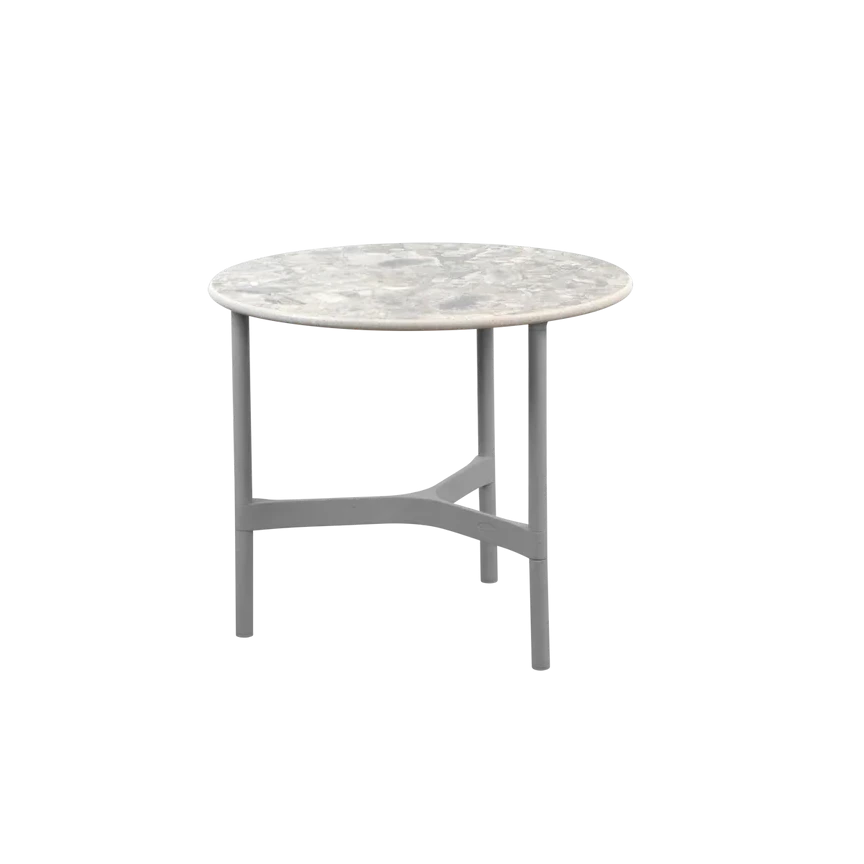 Twist aluminium coffee table