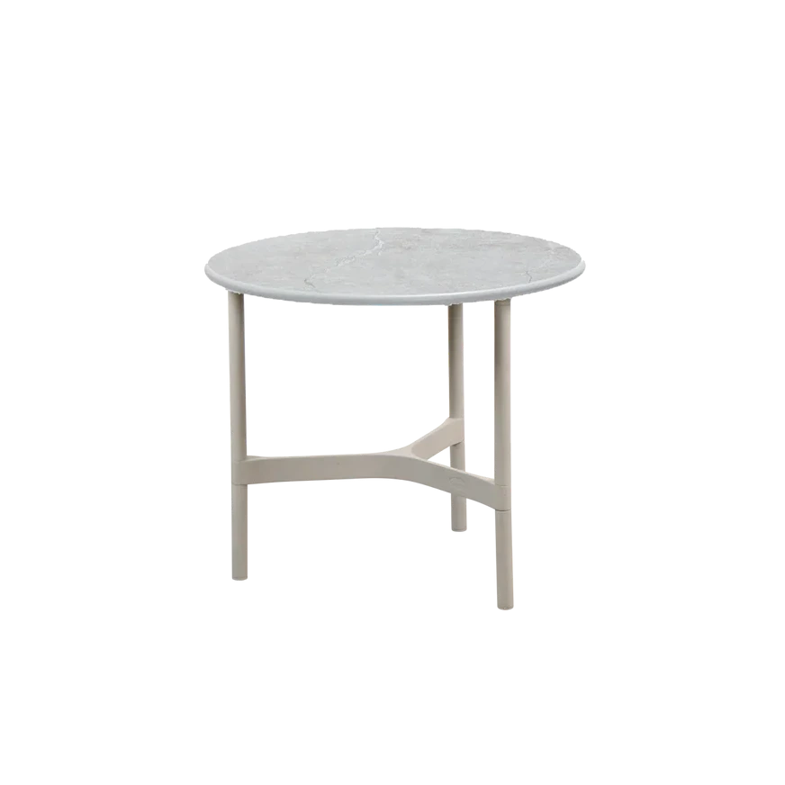 Twist aluminium coffee table