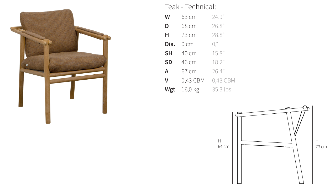 Sticks armchair