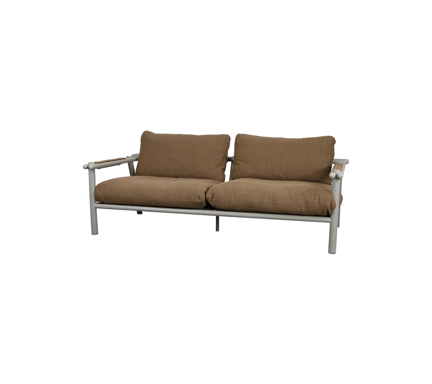 Sticks 2 seater sofa - aluminium