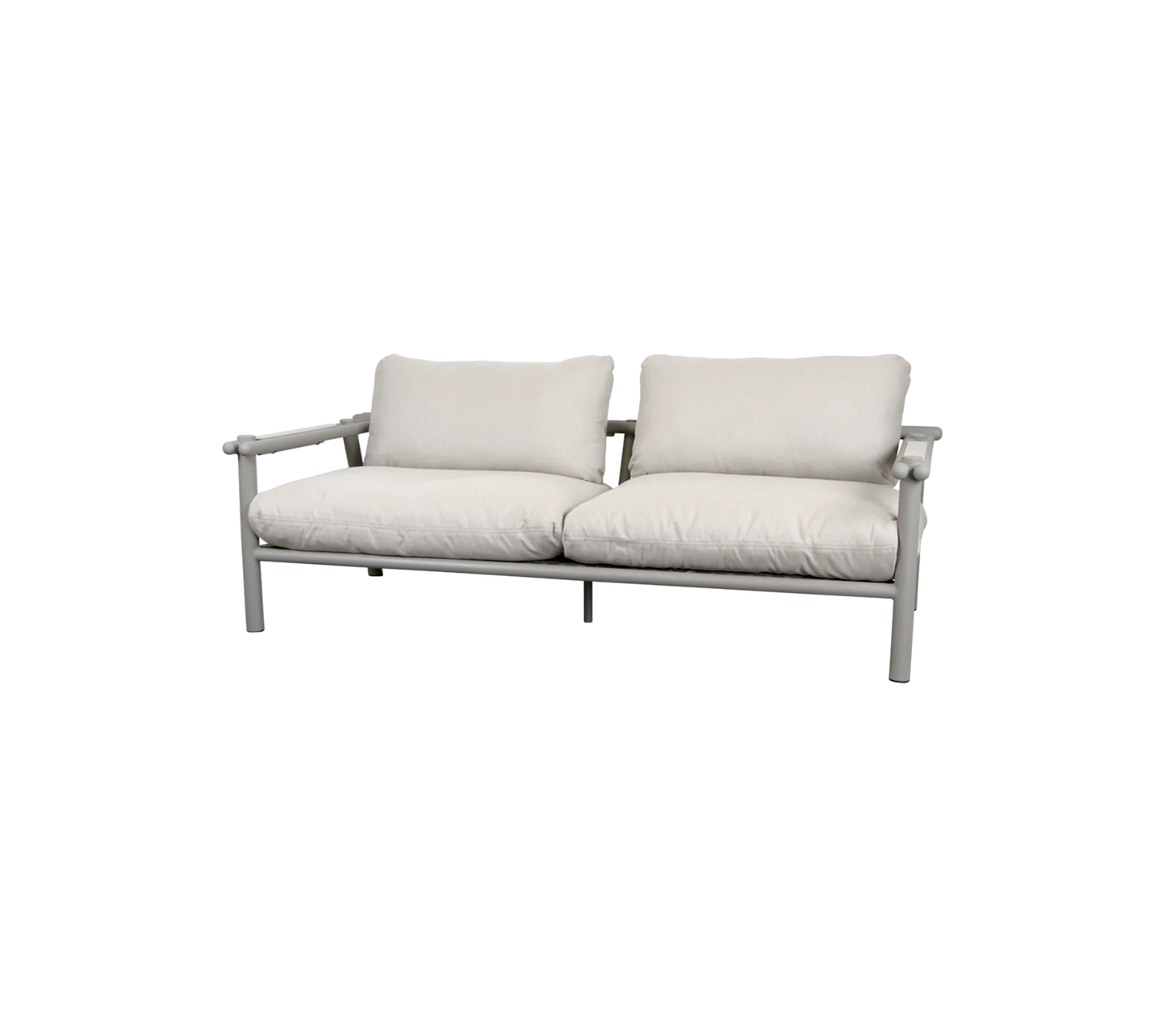 Sticks 2 seater sofa - aluminium