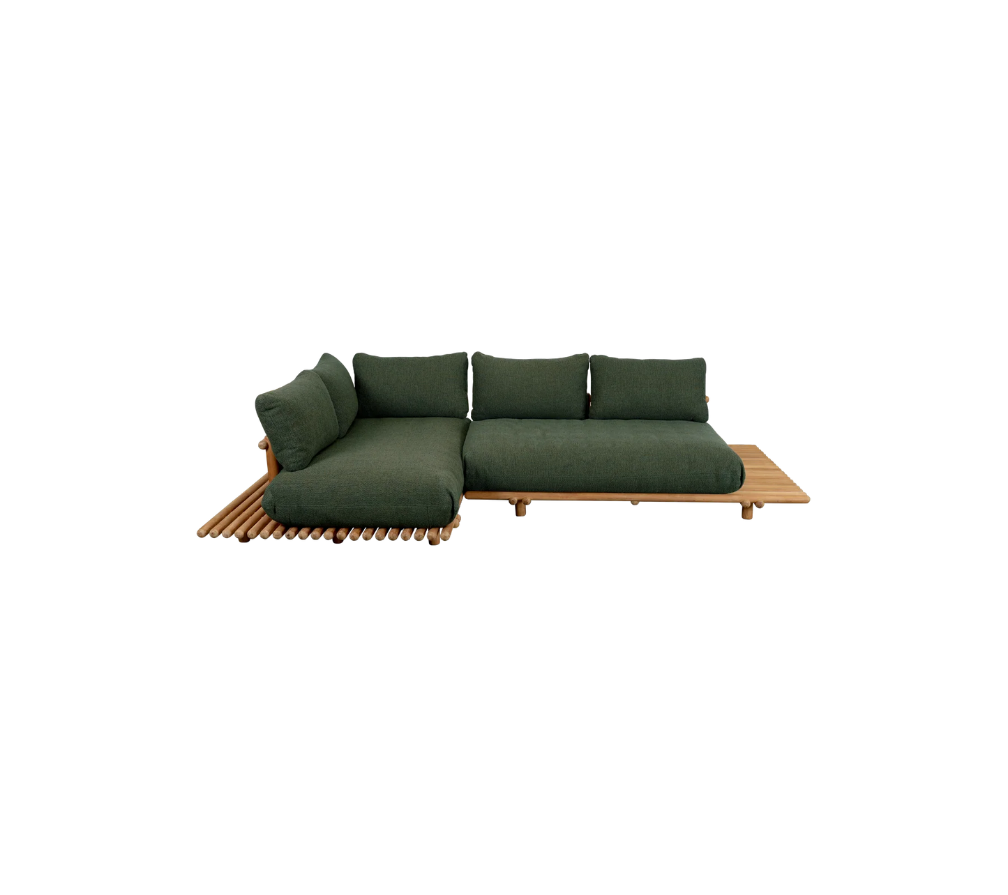 Sticks platform, corner sofa - Teak